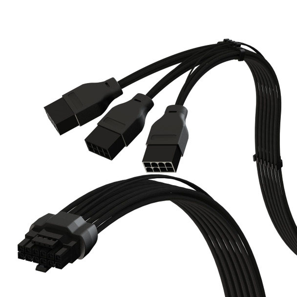  PCIe 5.0 16P（12+4）600W大電流電源線 16AWG，尼龍編織 3*8Pin PCIe 4.0 PSU   與RTX40和RTX30 FE GPU相容